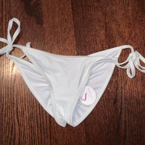White Brazilian Bikini Bottom